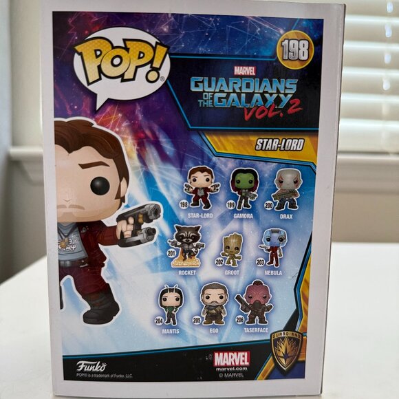 Funko POP! Marvel: Star-Lord #198 – Guardians of the Galaxy Vol. 2 Vinyl Figure - Picture 3 of 3